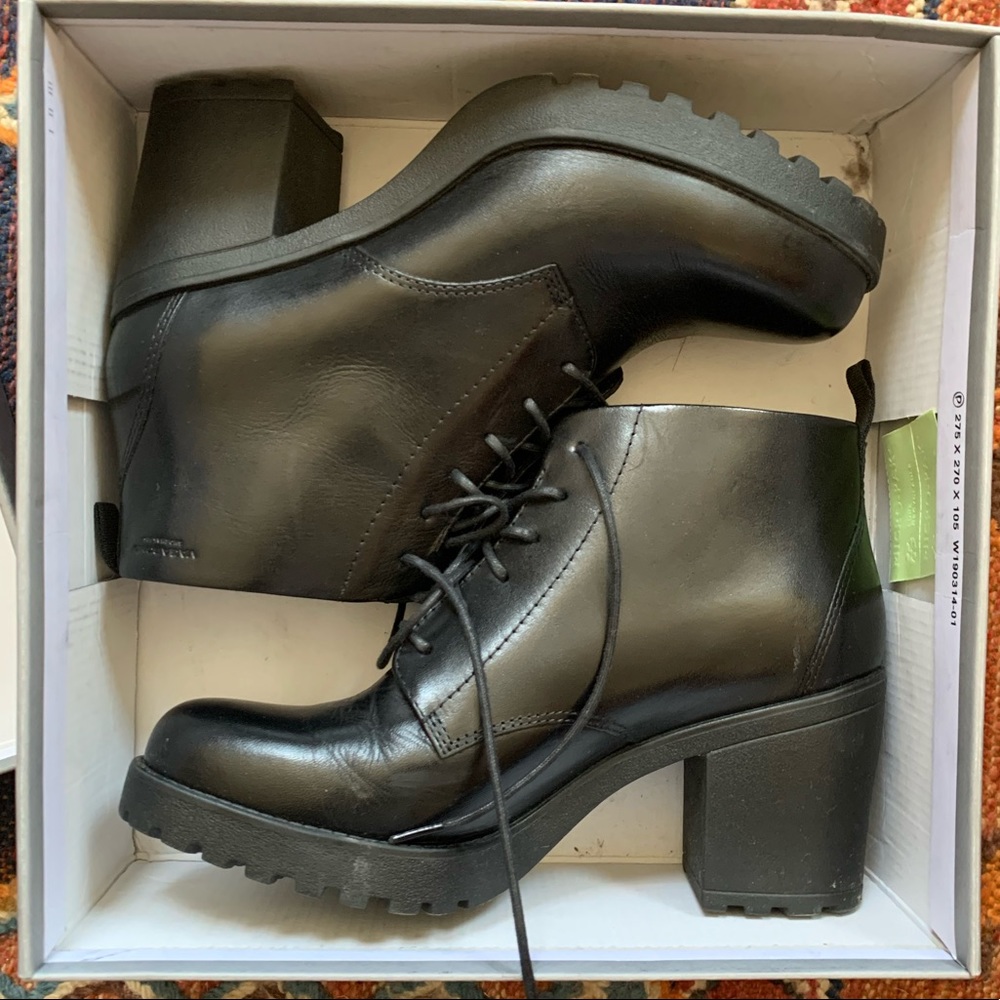 Vagabond Grace Lace-Up Boots Leather Black 38